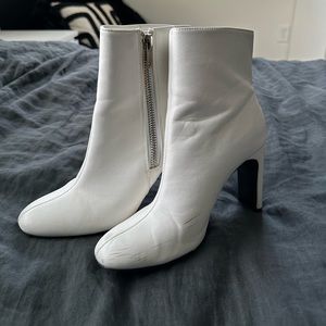 White Heeled Boots